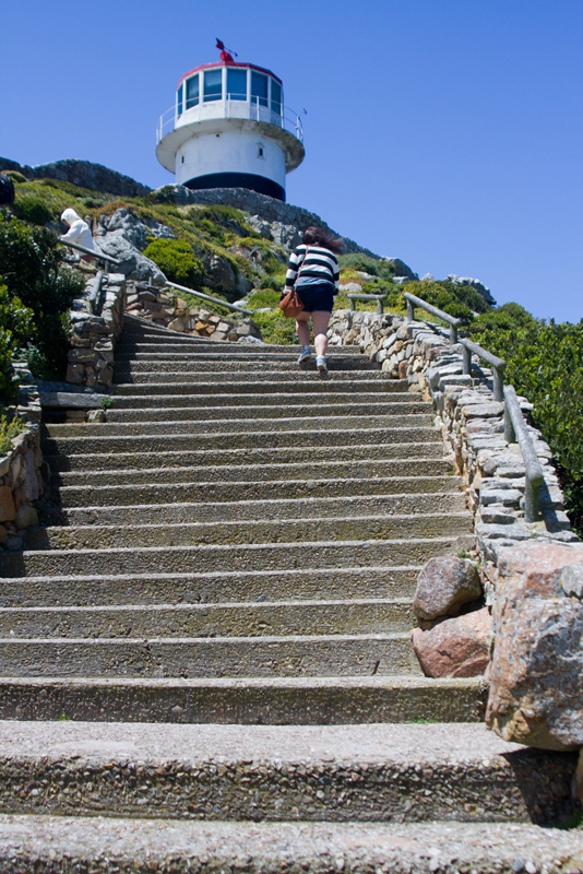 Steve climbed to & in the Lighthouse